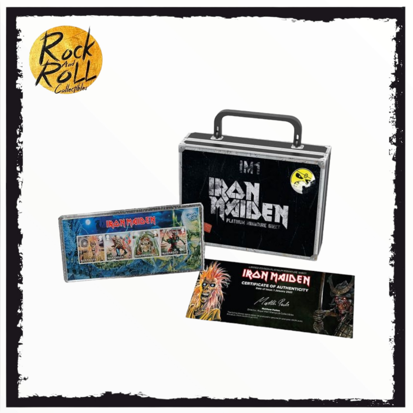Iron Maiden Limited Edition Platinum Eddie Stamps
- Limited to 666