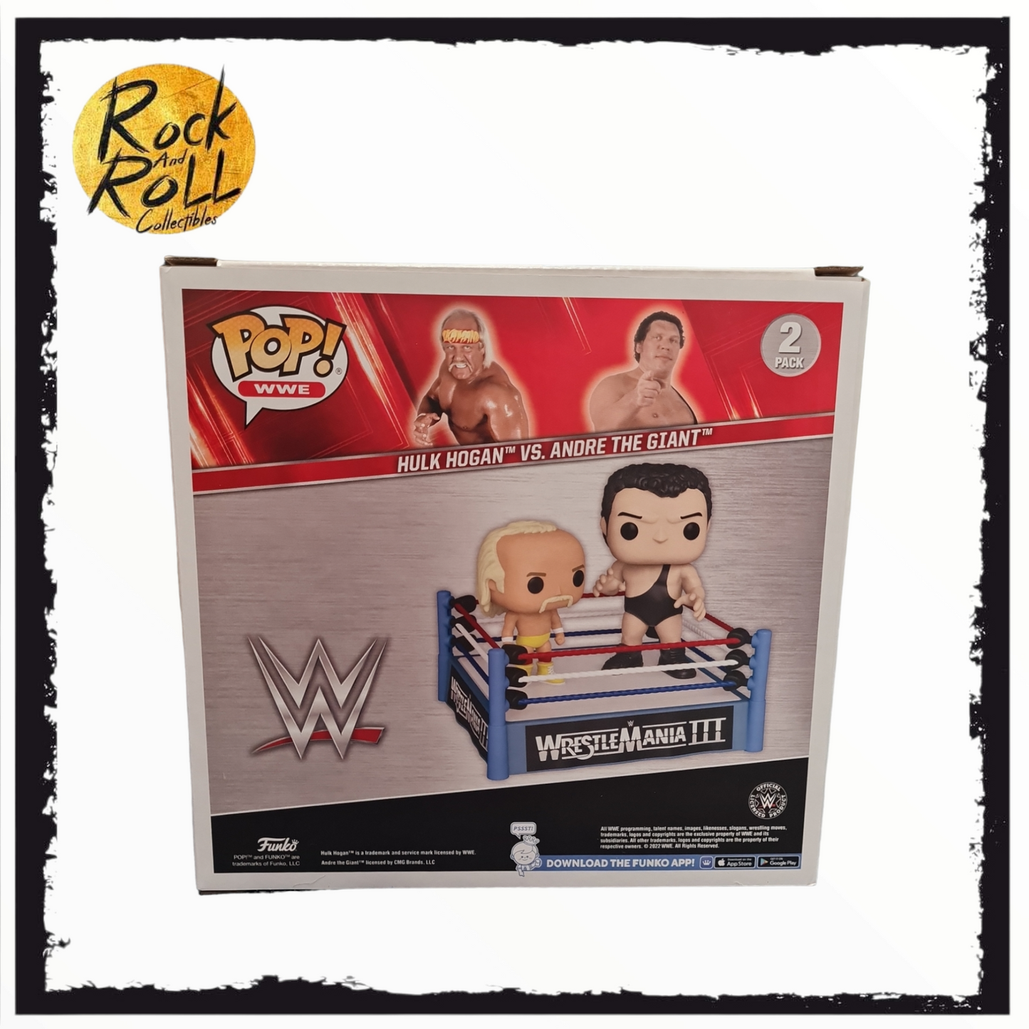 WWE - Hulk Hogan & Andre The Giant Wrestlemania III 2 Pack - Target Con 2023