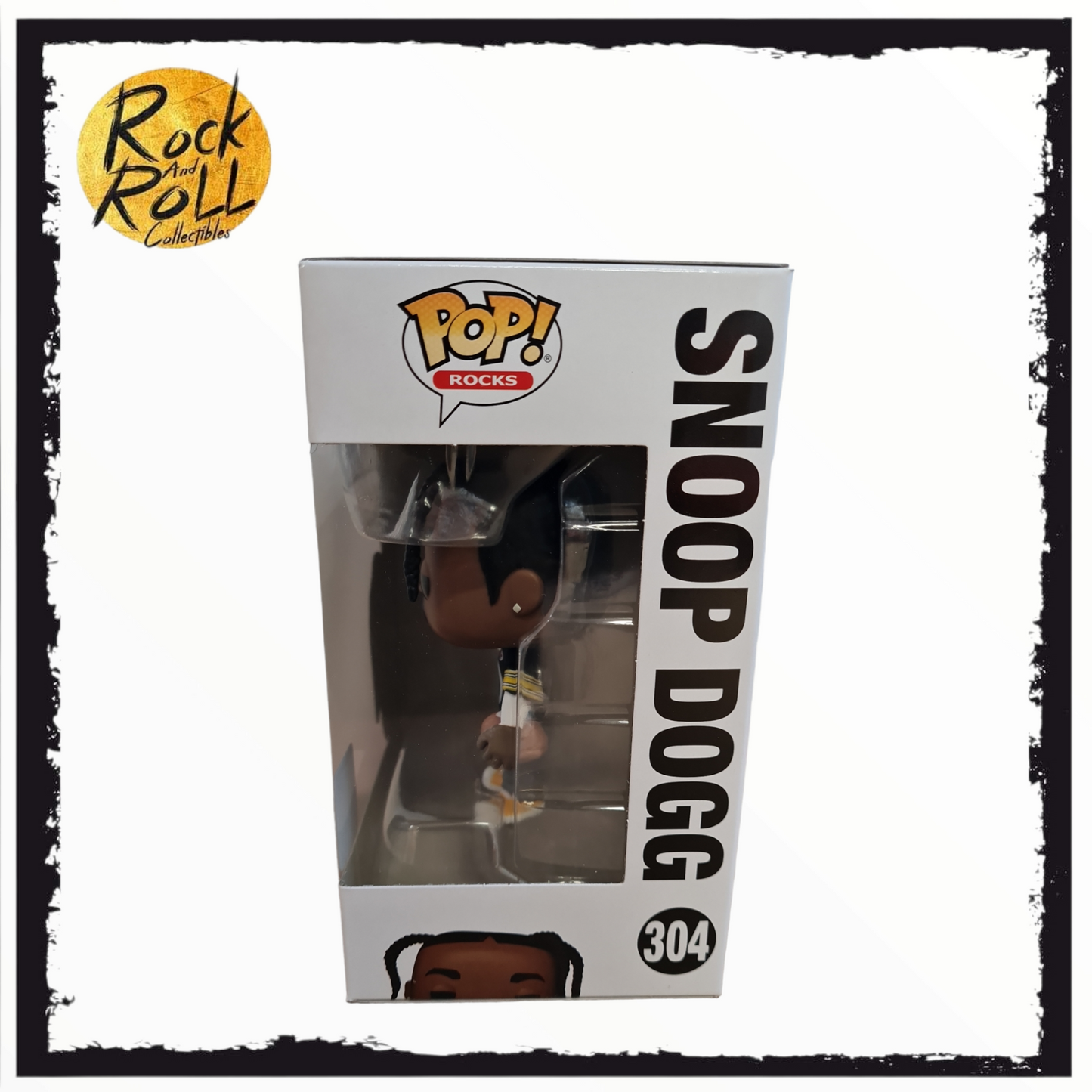 Snoop Dogg (Steelers Jersey) Funko Pop! #304 Rocks #304 The Dogg House X Funko Exclusive LE 15,000 Pieces.