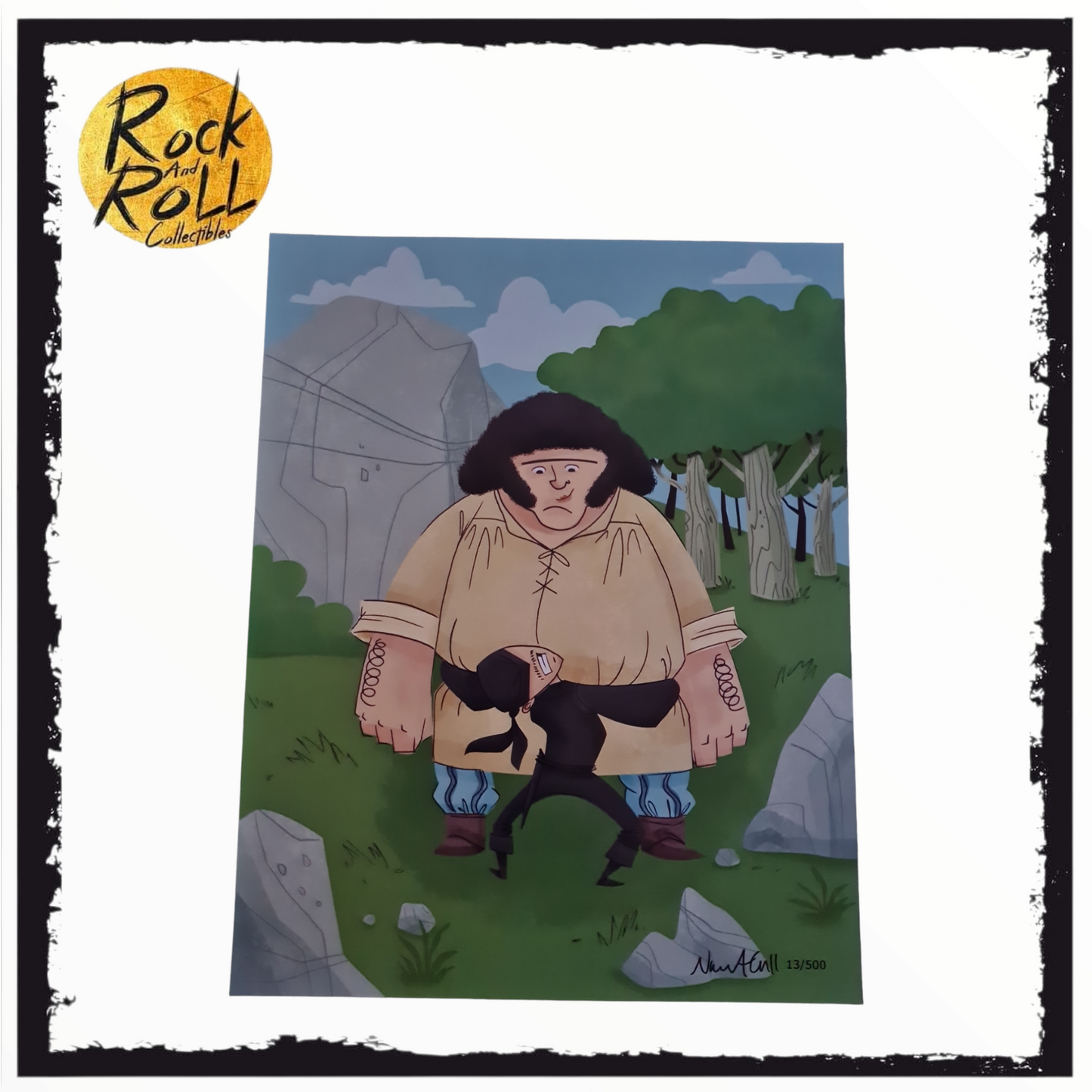 Andre the Giant - Princess Bride 11x14" Artist Signed Art Print BAM! 13/500