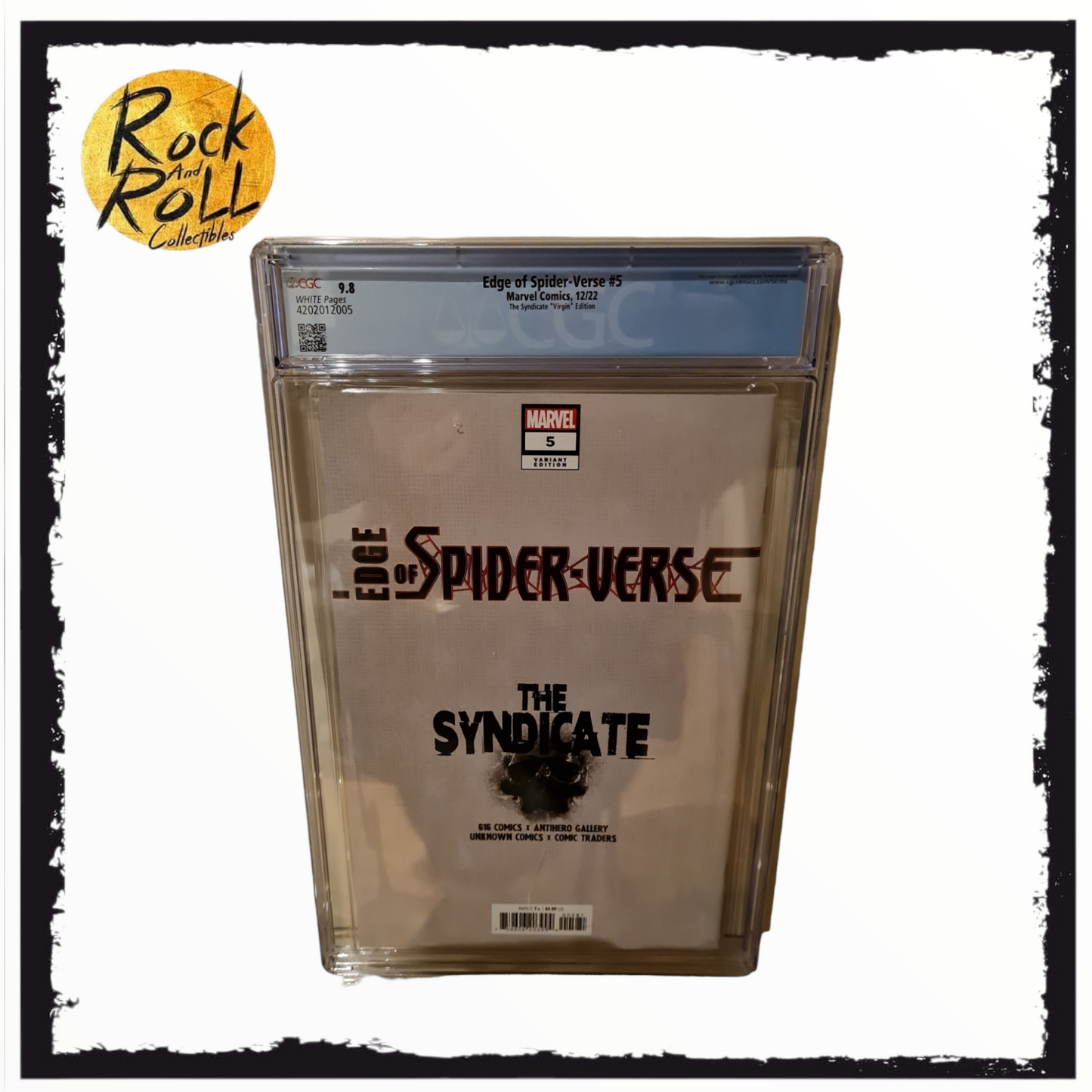 Marvel Comics 12/22 - Edge of Spider-Verse #5 - The Syndicate "Virgin" Edition - CGC 9.8