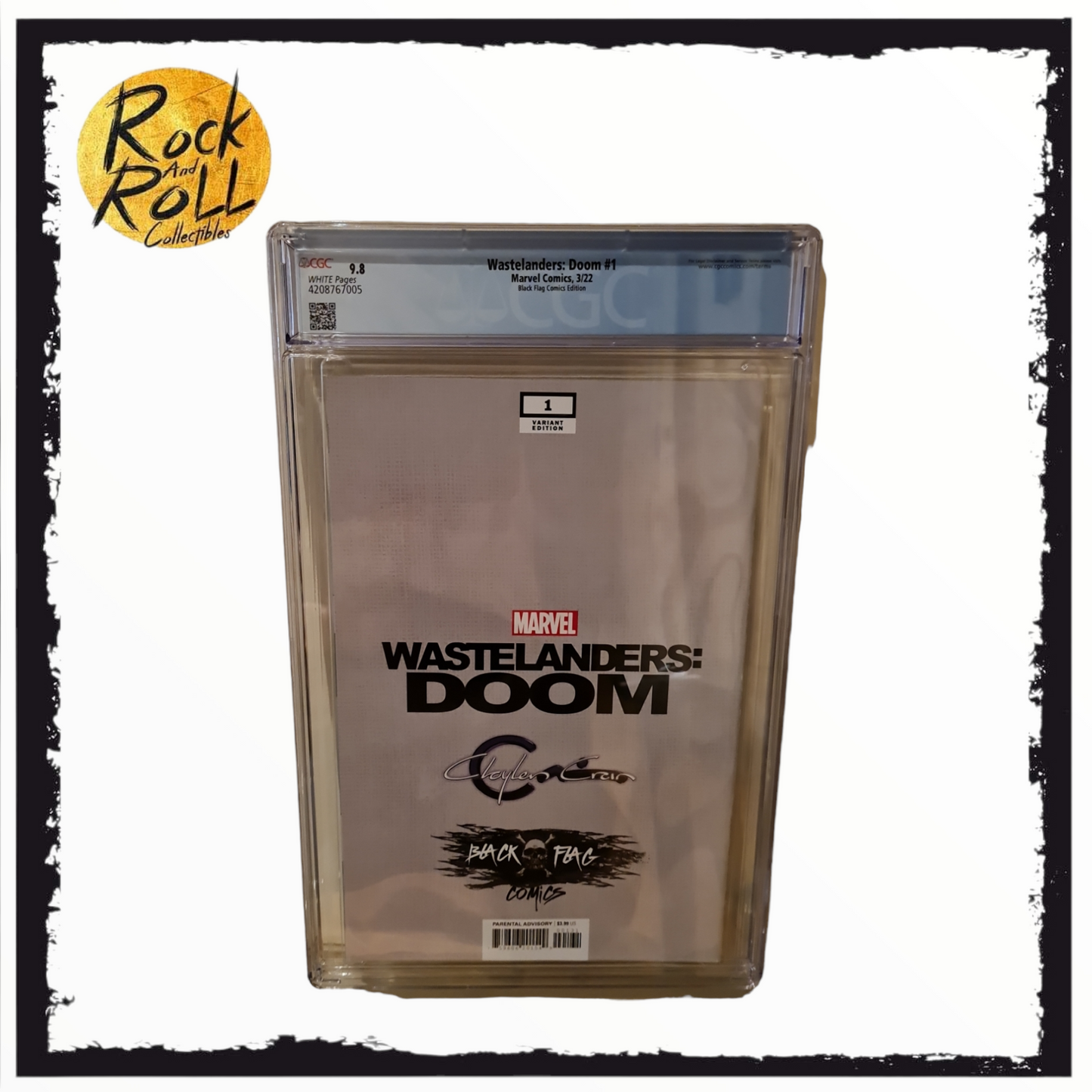 Marvel Comics 3/22 - Wastelanders: Doom #1 Black Flag Comics Edition - CGC 9.8