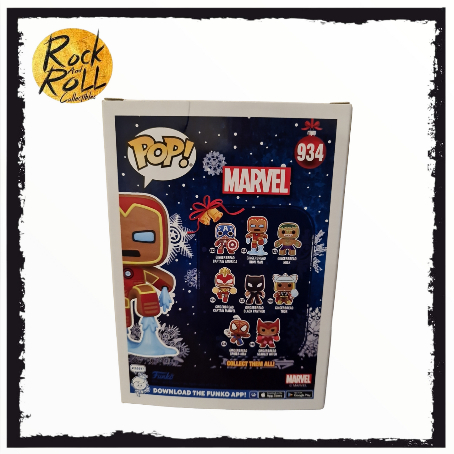 Marvel - Gingerbread Iron Man Funko Pop! #934 Condition 8.5/10