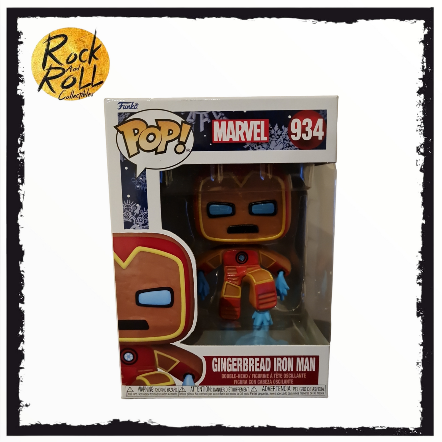 Marvel - Gingerbread Iron Man Funko Pop! #934 Condition 8.5/10