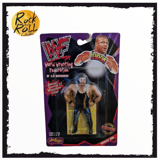WWF JusToys Bend-Ems Series XIII - D'Lo Brown (In Protective Case)