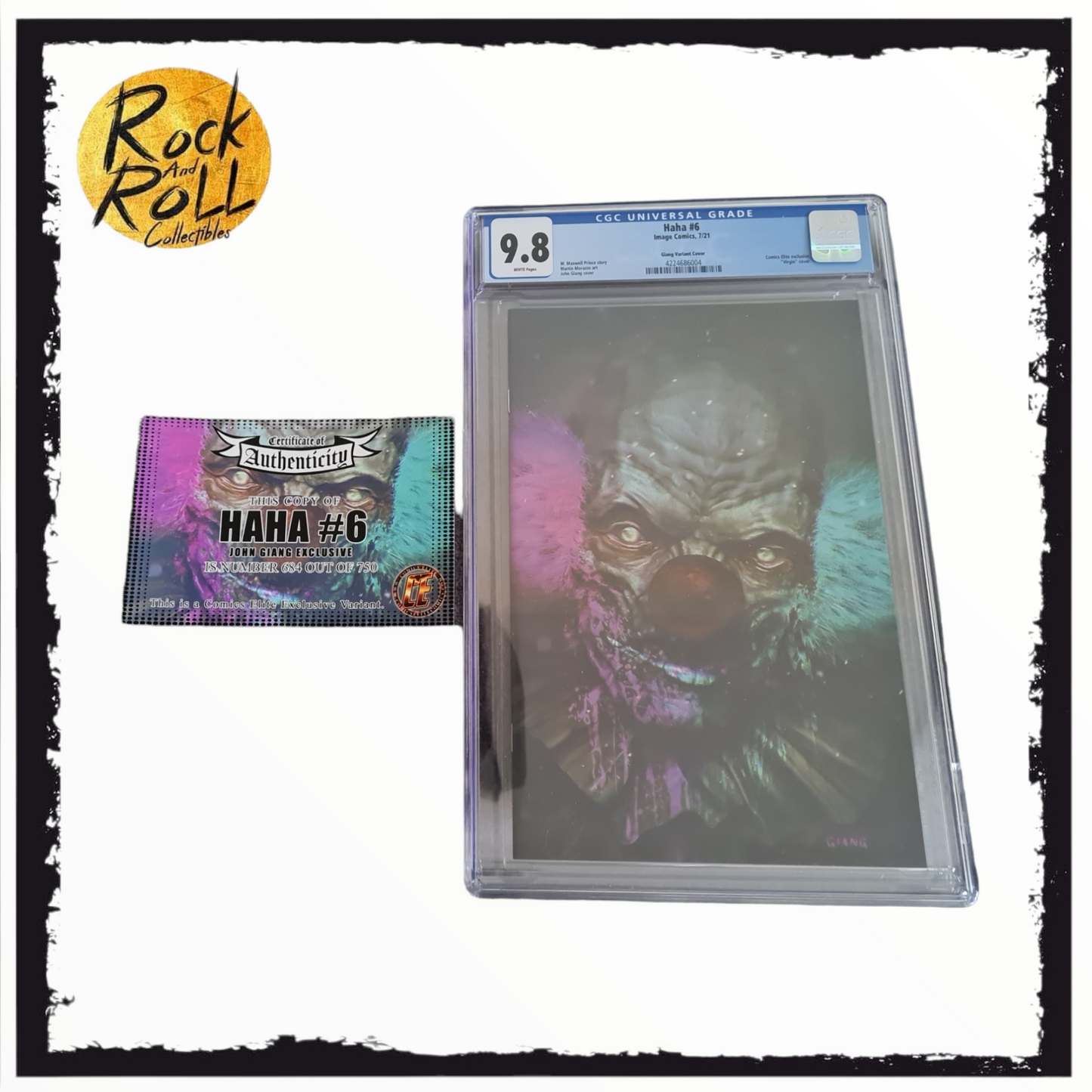 Image Comics 7/21- Haha #6 Giang Variant Cover - CGC 9.8 - LE 684/750 w/COA