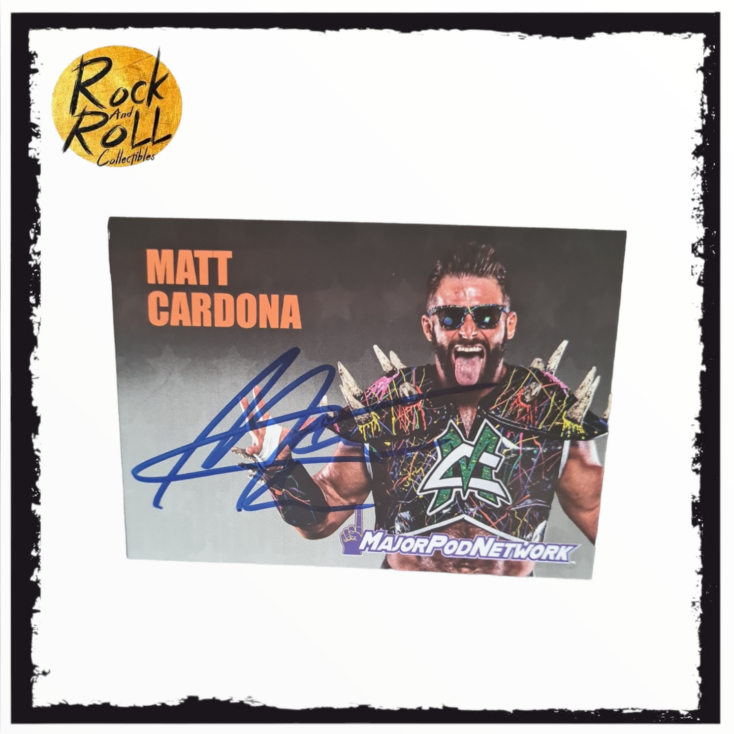 Major Wrestling Figure Podcast 2021 - Matt Cardona Authentic Signature Card