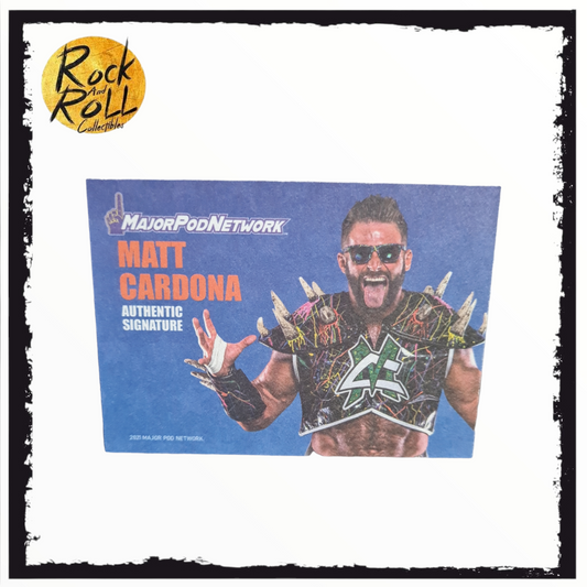 Major Wrestling Figure Podcast 2021 - Matt Cardona Authentic Signature Card
