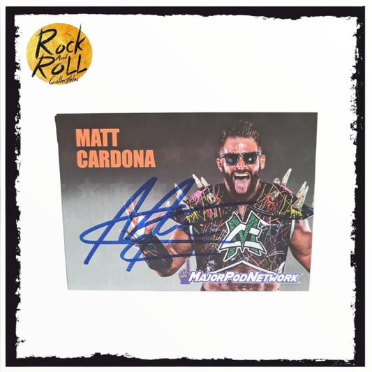 Major Wrestling Figure Podcast 2021 - Matt Cardona Authentic Signature Card