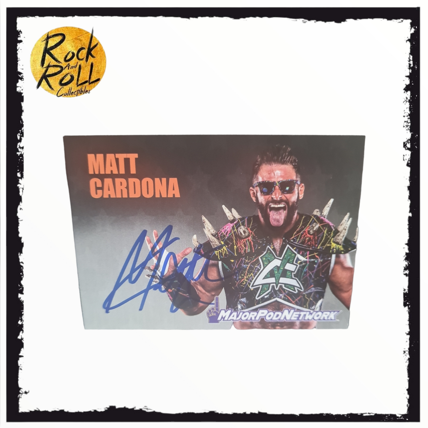 Major Wrestling Figure Podcast 2021 - Matt Cardona Authentic Signature Card