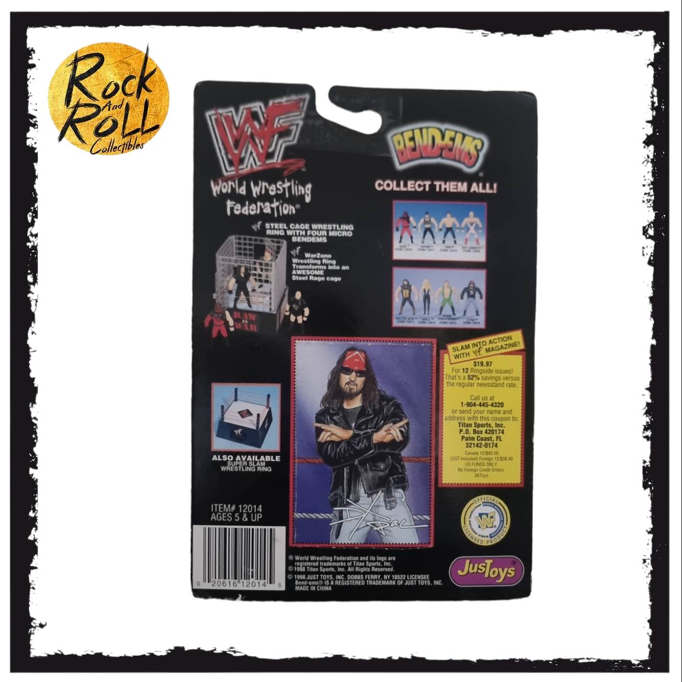 WWF JusToys Bend-Ems Series IX - X-Pac / Bubble Crack (In Protective Case)