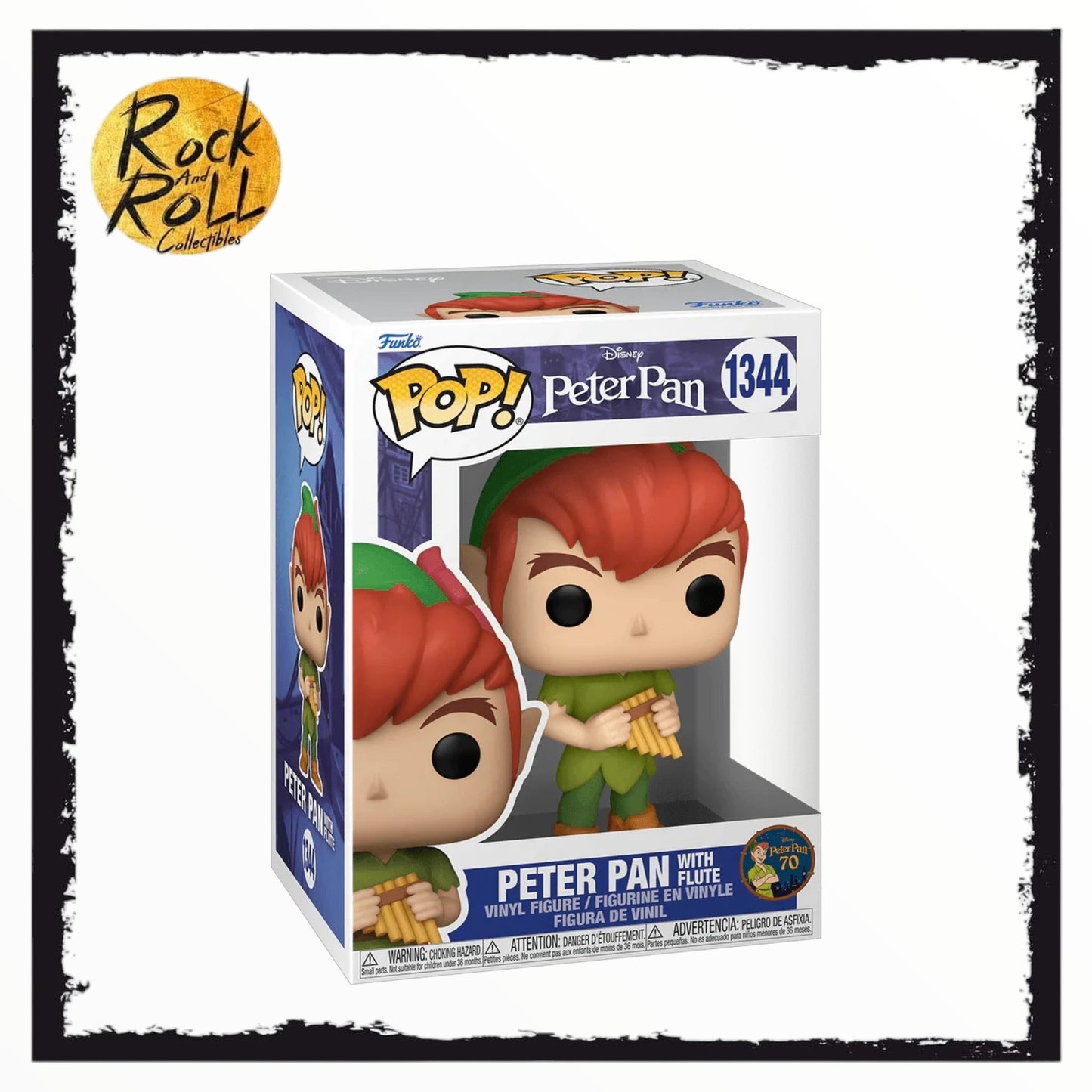 Peter Pan W/ Flute #1344 Funko Pop! Peter Pan