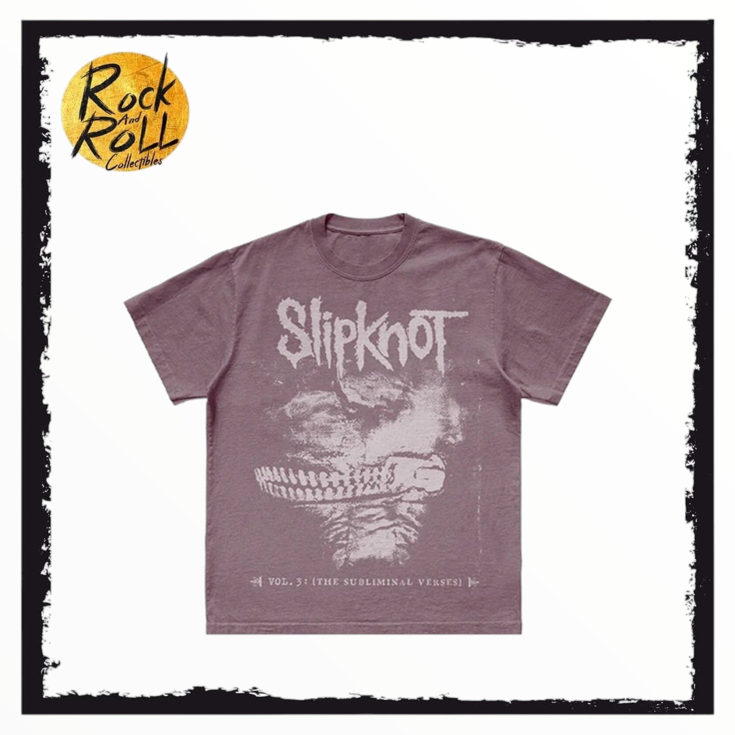 Slipknot - Vol. 3: The Subliminal Verses Washed Maroon T-Shirt - Medium