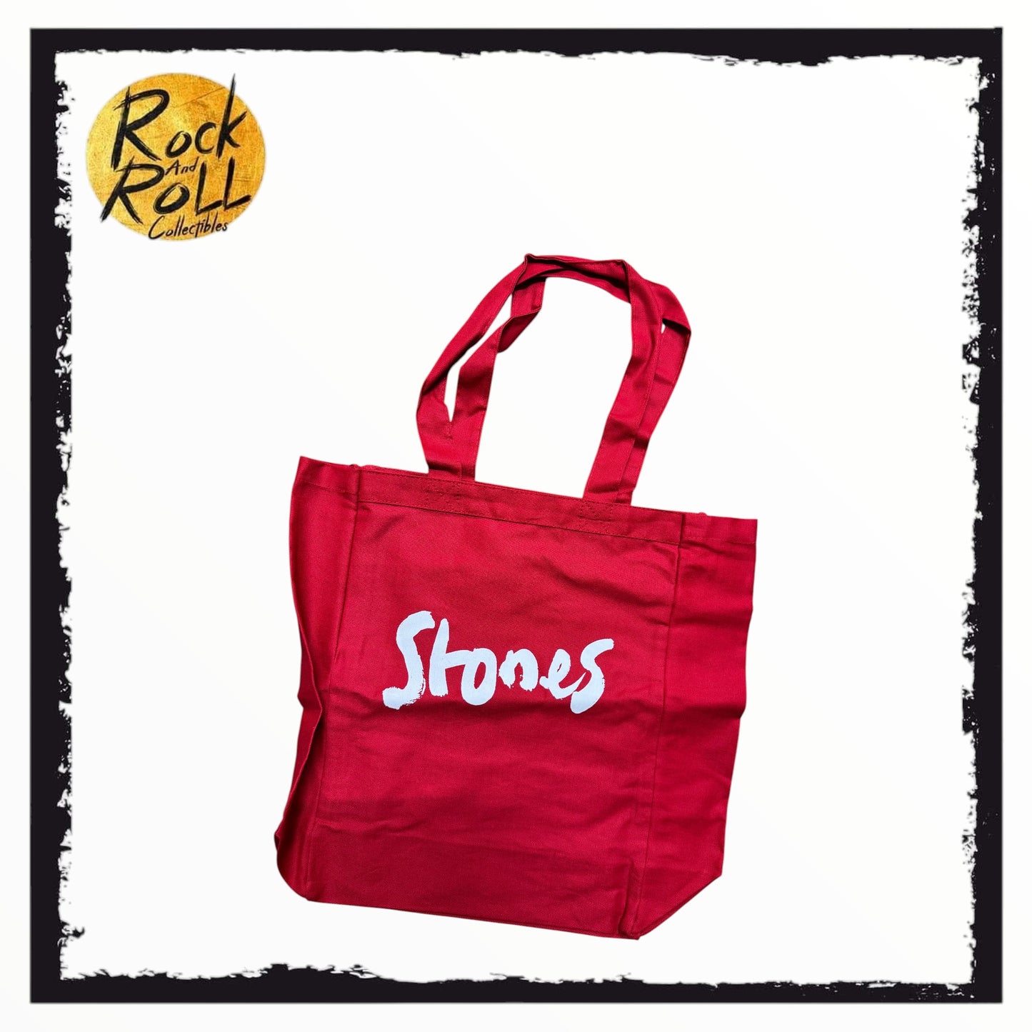 Rolling Stones "Stones" Red Tote Bag