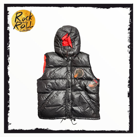 The Rolling Stones 50 Years Sleeveless Hooded Puffer Jacket - 2XL