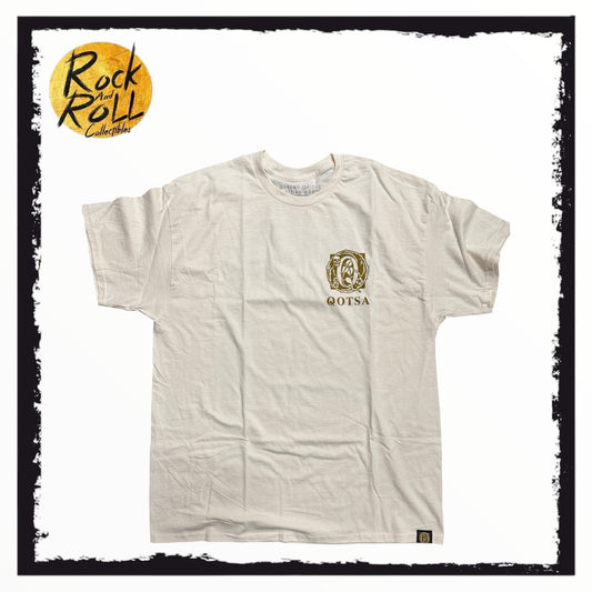 Queens Of The Stone Age Alive in the Catacombs Beige T-Shirt - XL