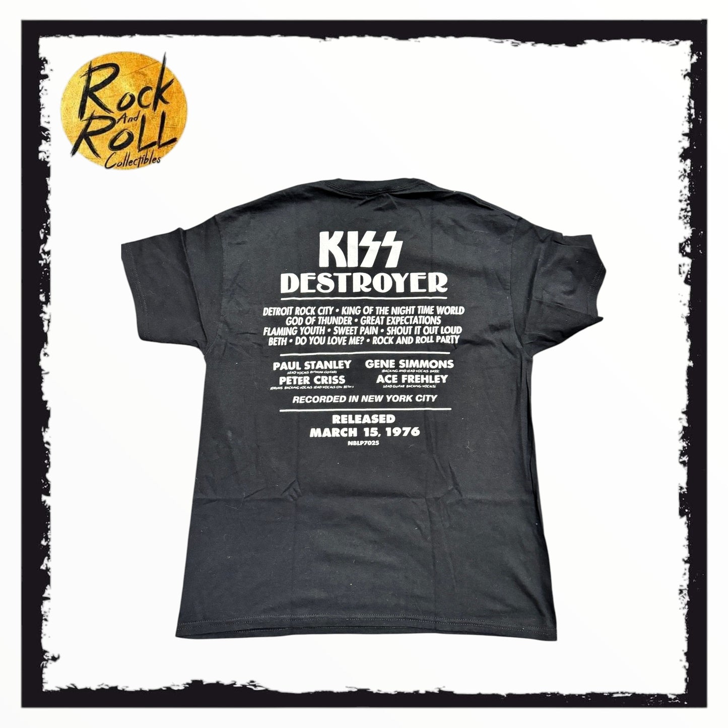 KISS - Destroyer Black T-Shirt - Large