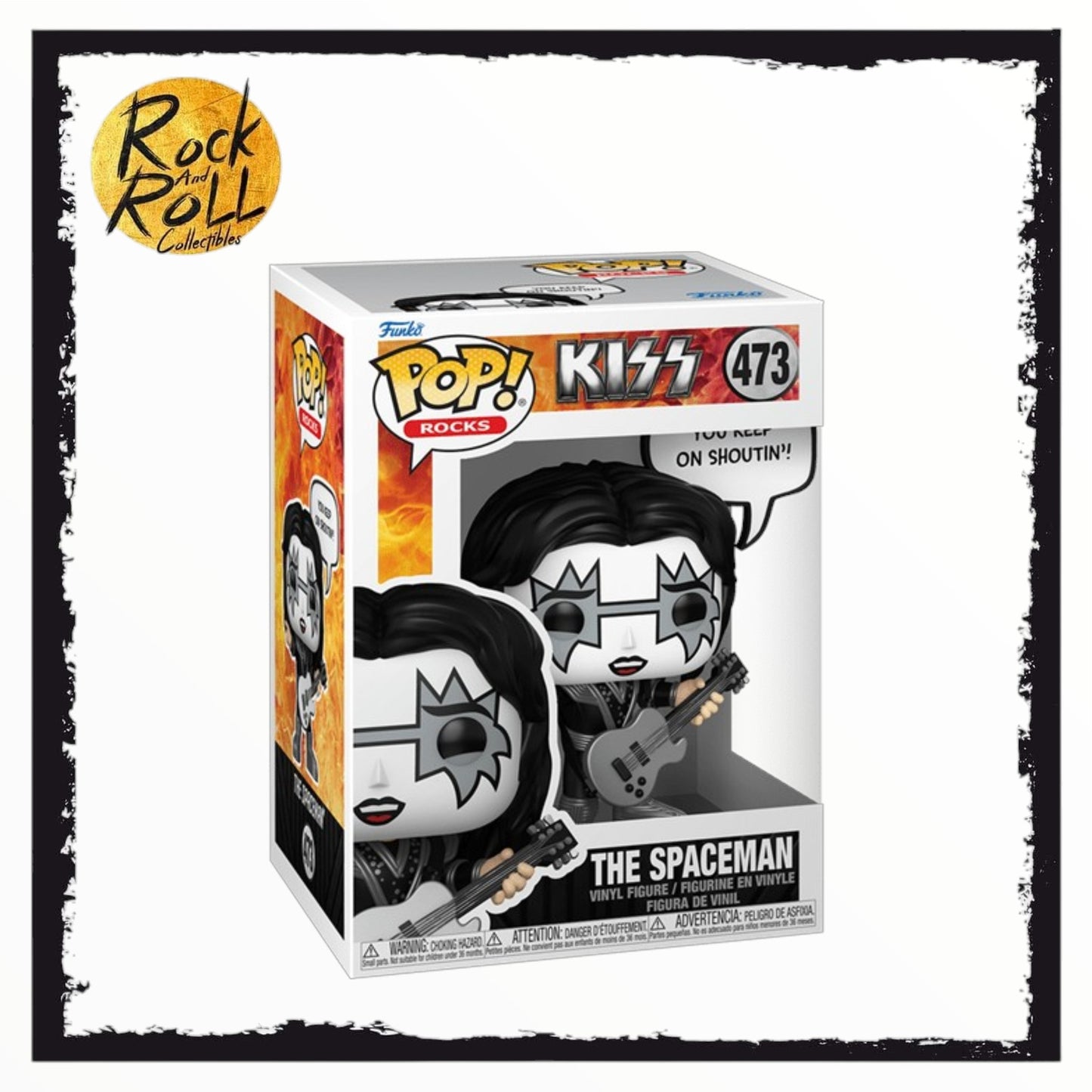 The Spaceman #473 Funko Pop Sayings - Kiss: Rock and Roll All Night