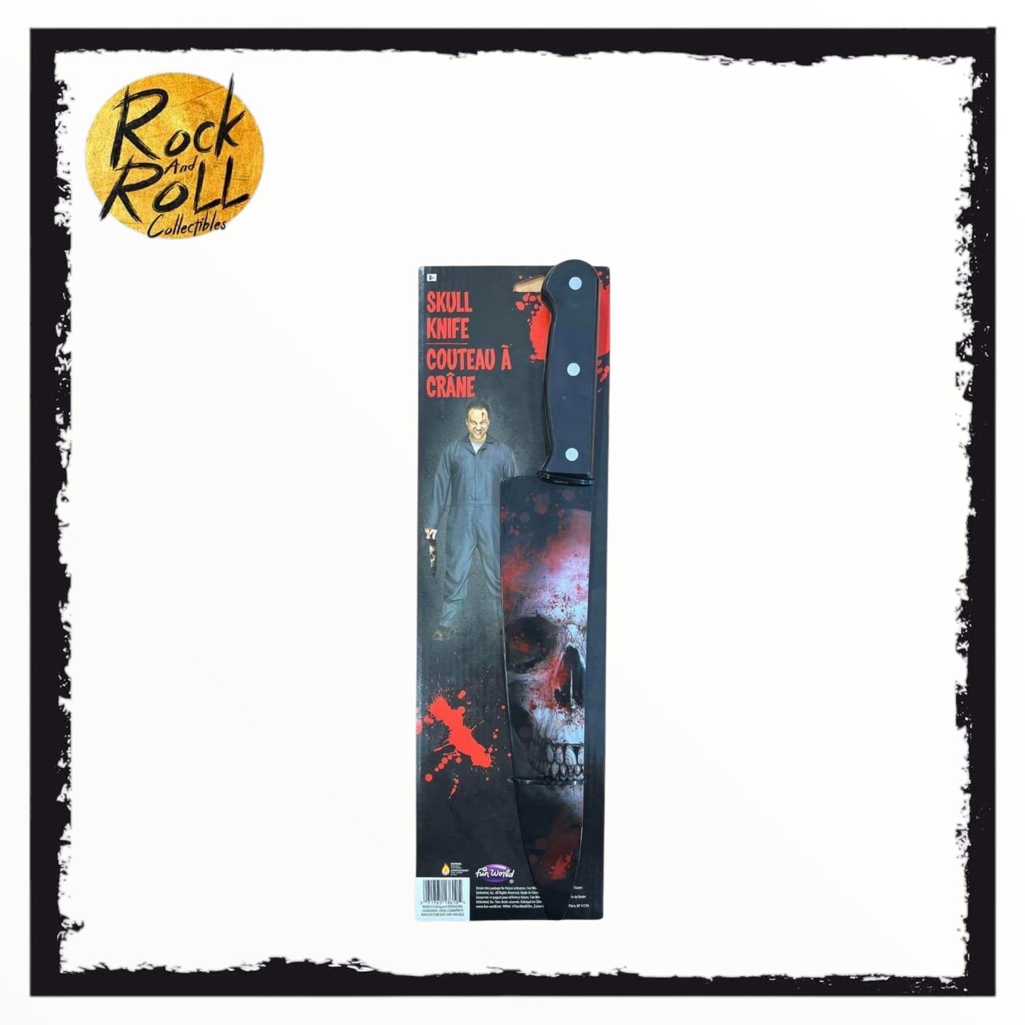 Skull Knife Graphic Blade Prop - Fun World