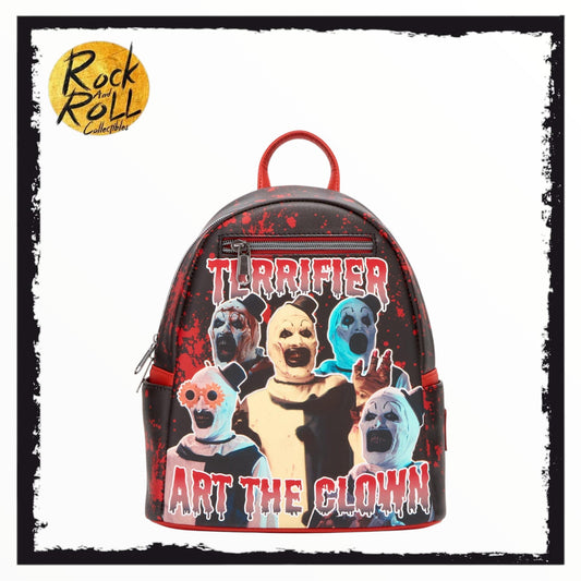 Loungefly Terrifier Art The Clown Splatter Mini Backpack