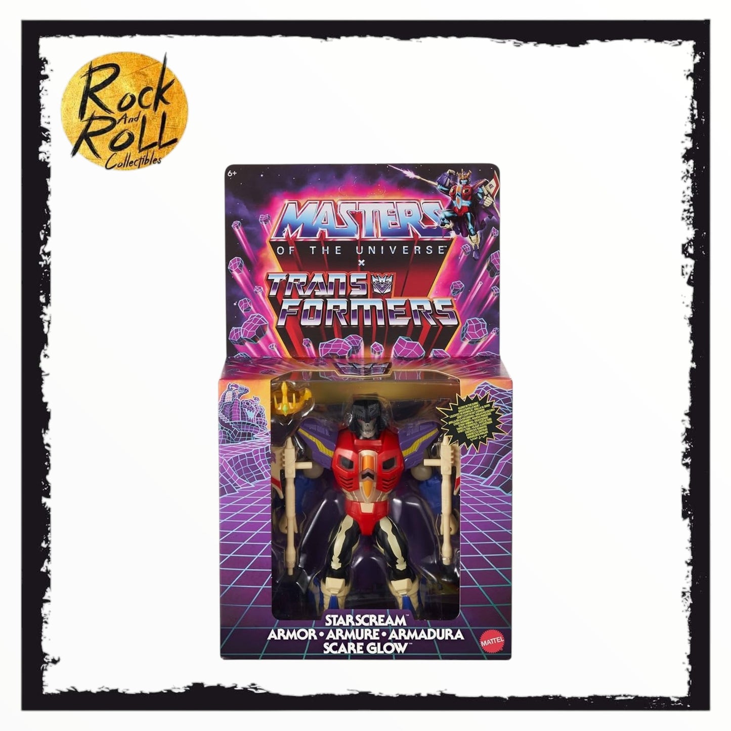 Masters of the Universe x Transformers Starscream Armor Scare Glow (GITD) US Import