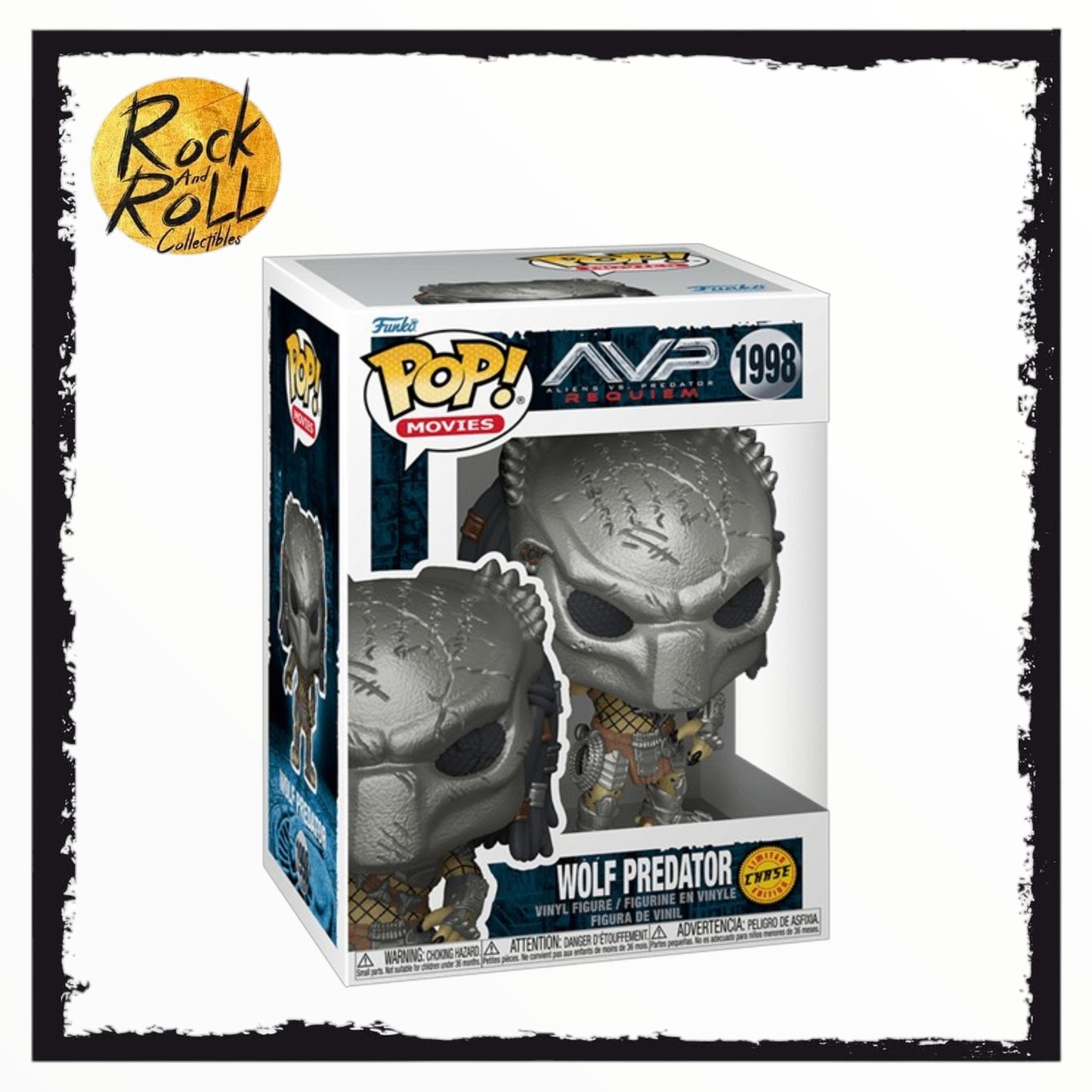Wolf Predator #1998 Funko Pop! - Alien Vs. Predator: Requiem (Chase Variant)