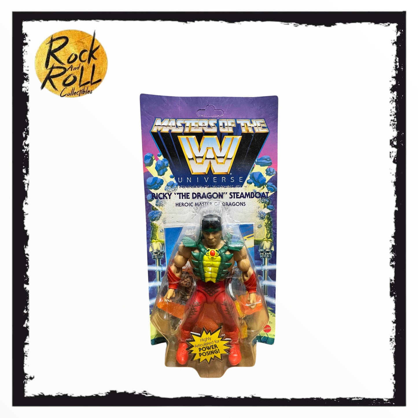 Not Mint Card - Masters of the WWE Universe - Ricky "The Dragon" Steamboat US Import