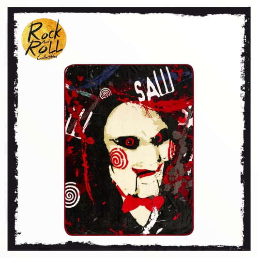 Spirit Halloween - Fleece Throw Blanket - Saw
