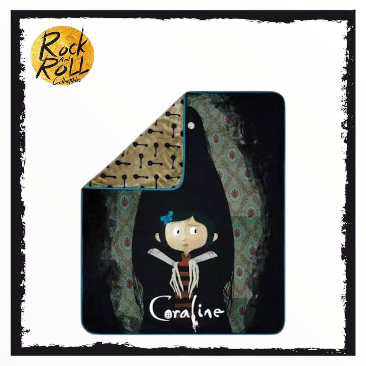 Spirit Halloween - Coraline Reversible Throw Blanket