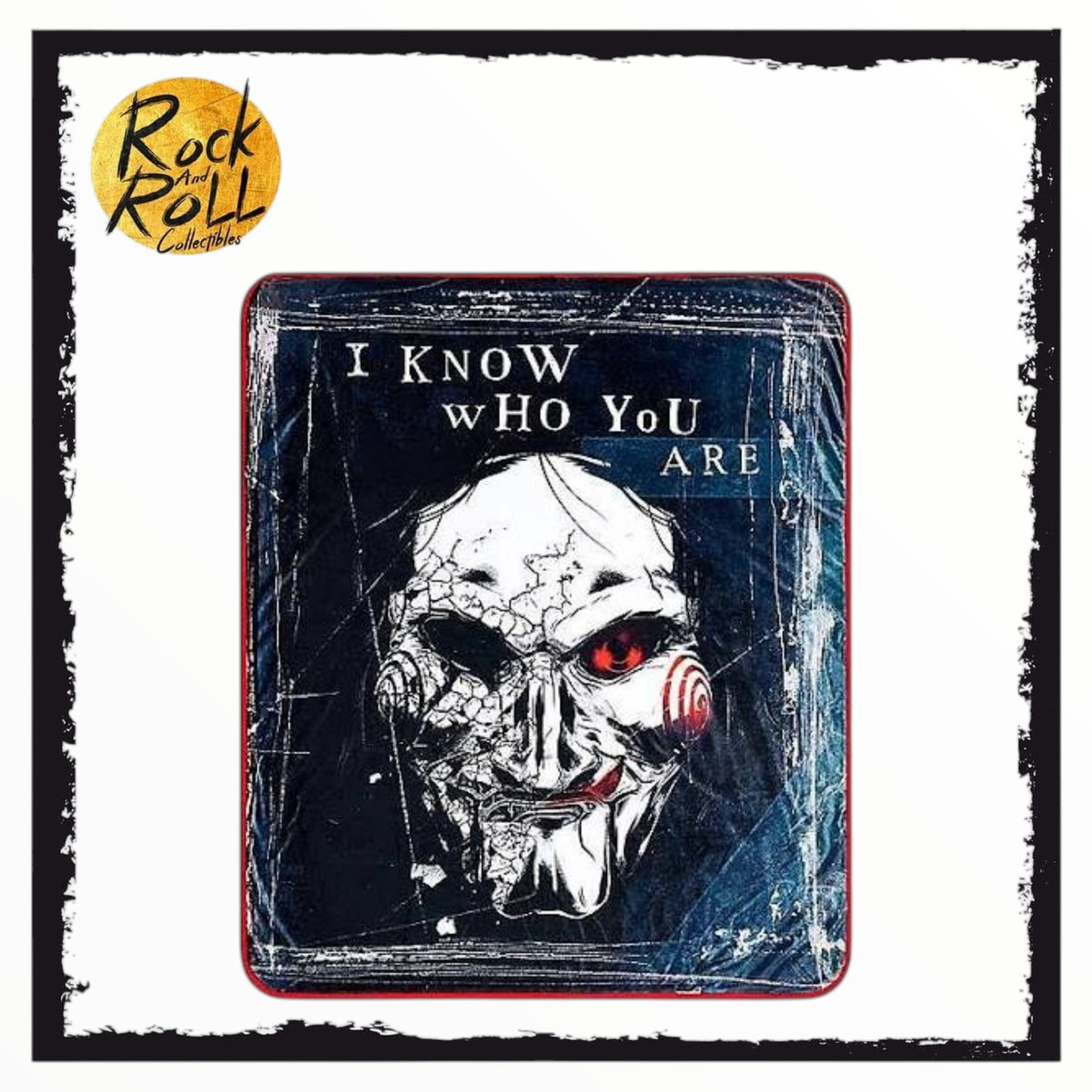 Spirit Halloween -  Fleece Throw Blanket - Saw "I Know Who You Are"