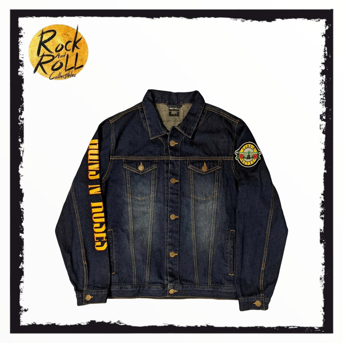 Guns N' Roses Appetite For Destruction Denim Jacket Official Licensed Unisex