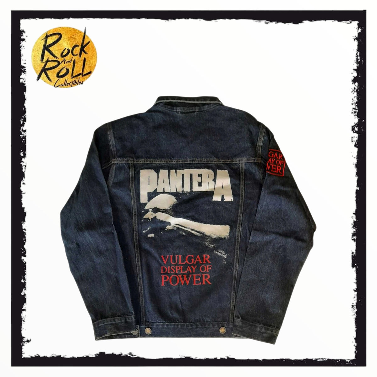Pantera Vulgar Display OF Power Denim Jacket Official Licensed Unisex