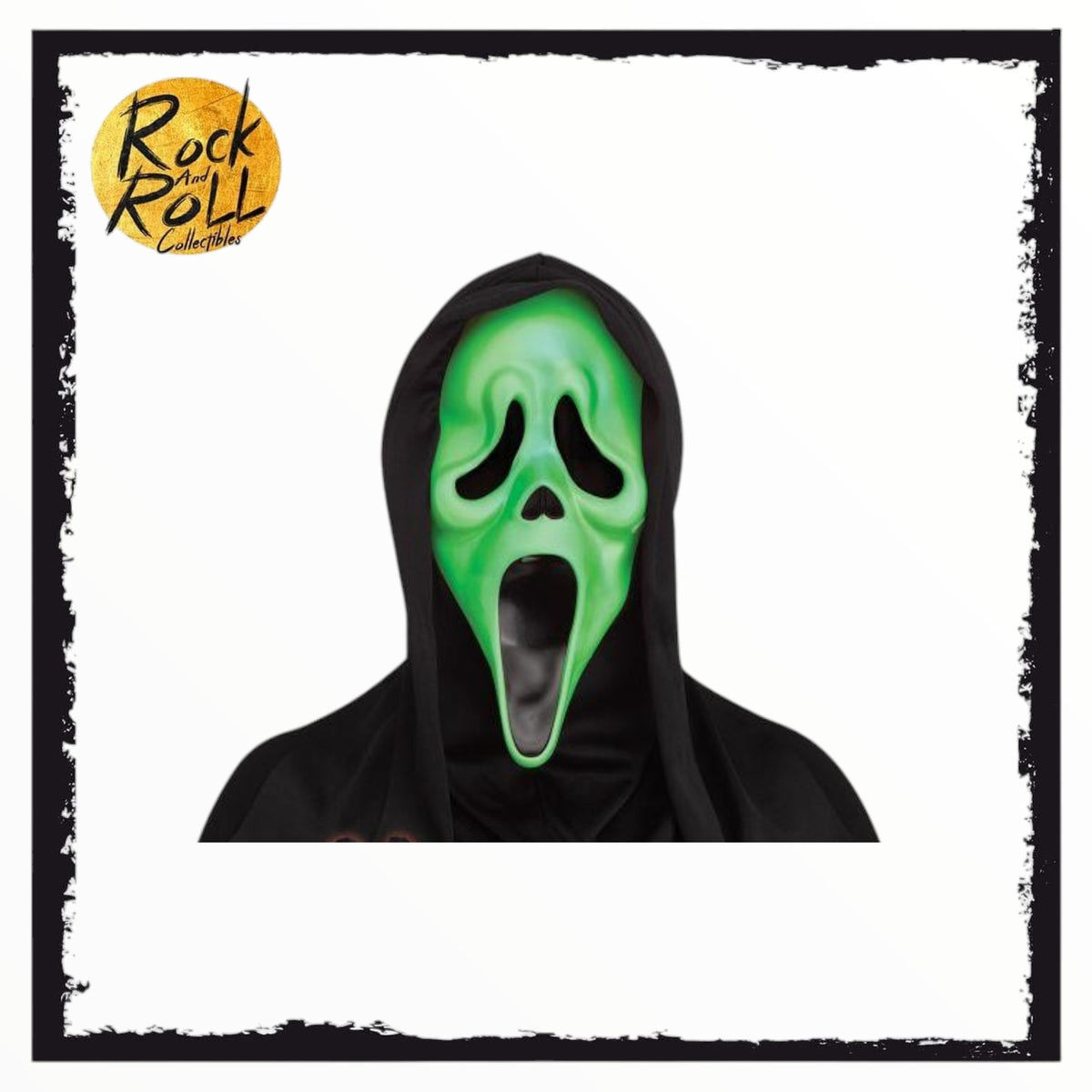Scream - Ghost Face Fluorescent Green - Fun World