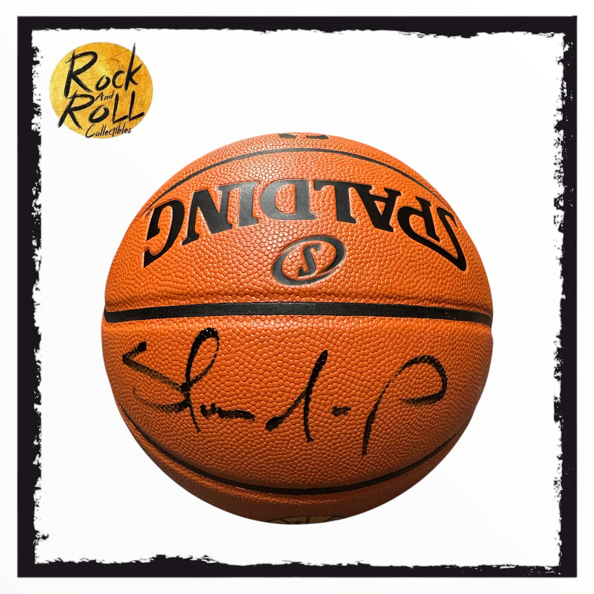 Shawn Kemp Signed Seattle Supersonics Logo Game Series Replica Basketball