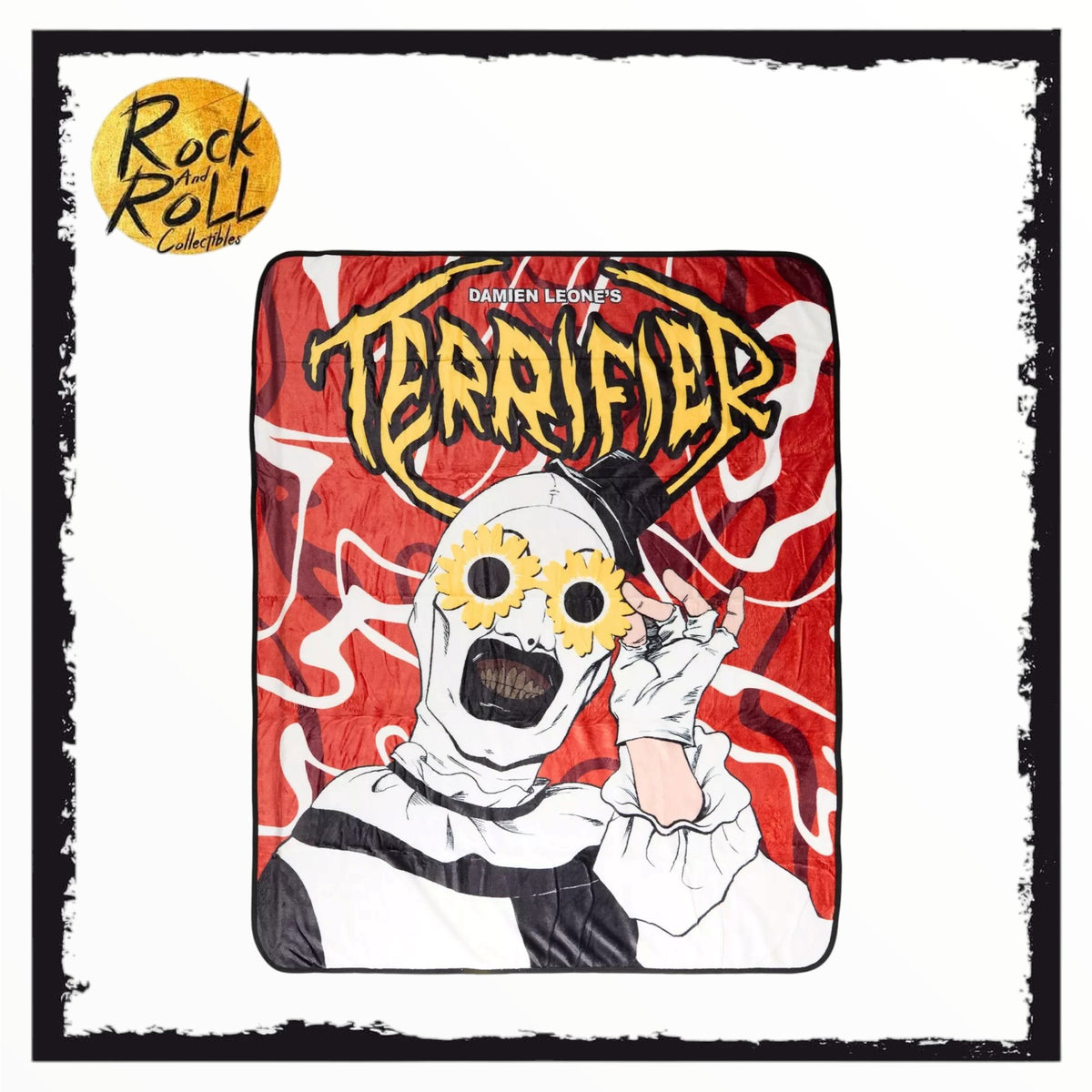 Terrifier Art Sunglasses Throw Blanket 50x60in US Import