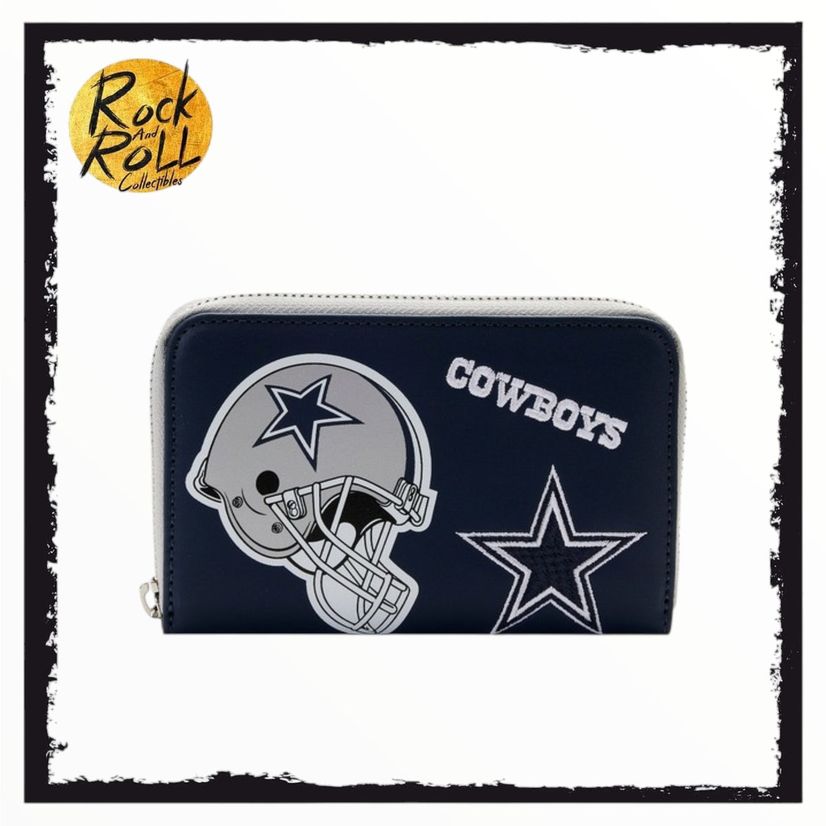 Loungefly NFL Dallas Cowboys Patches Zip Around Wallet US Import
