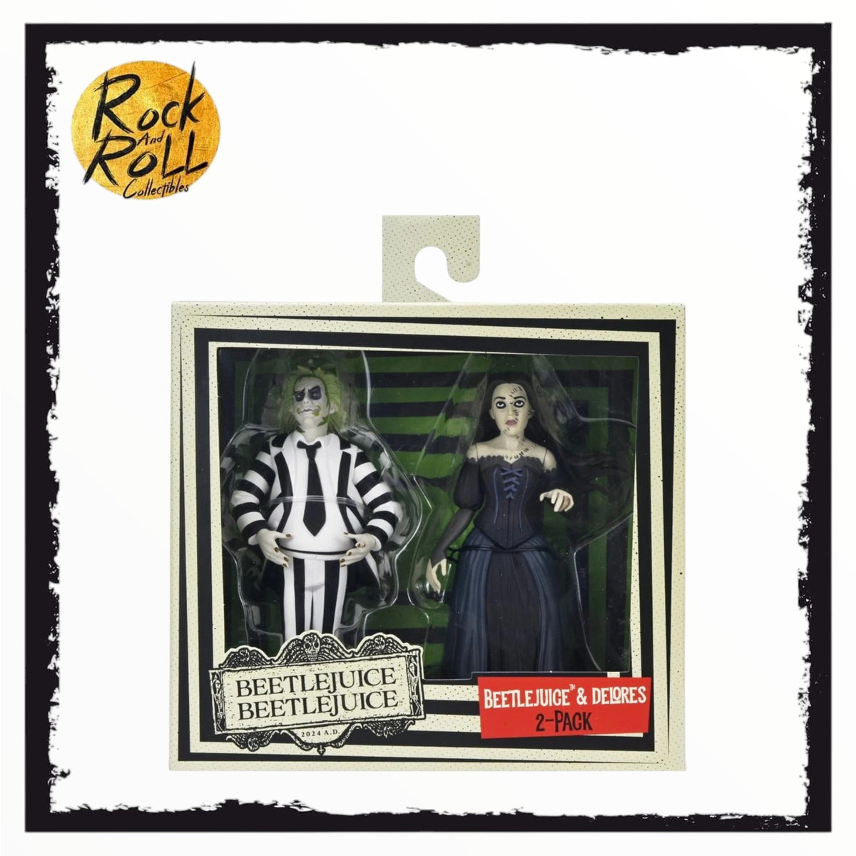 NECA Toony Terrors - Beetlejuice & Delores 2 Pack US Import