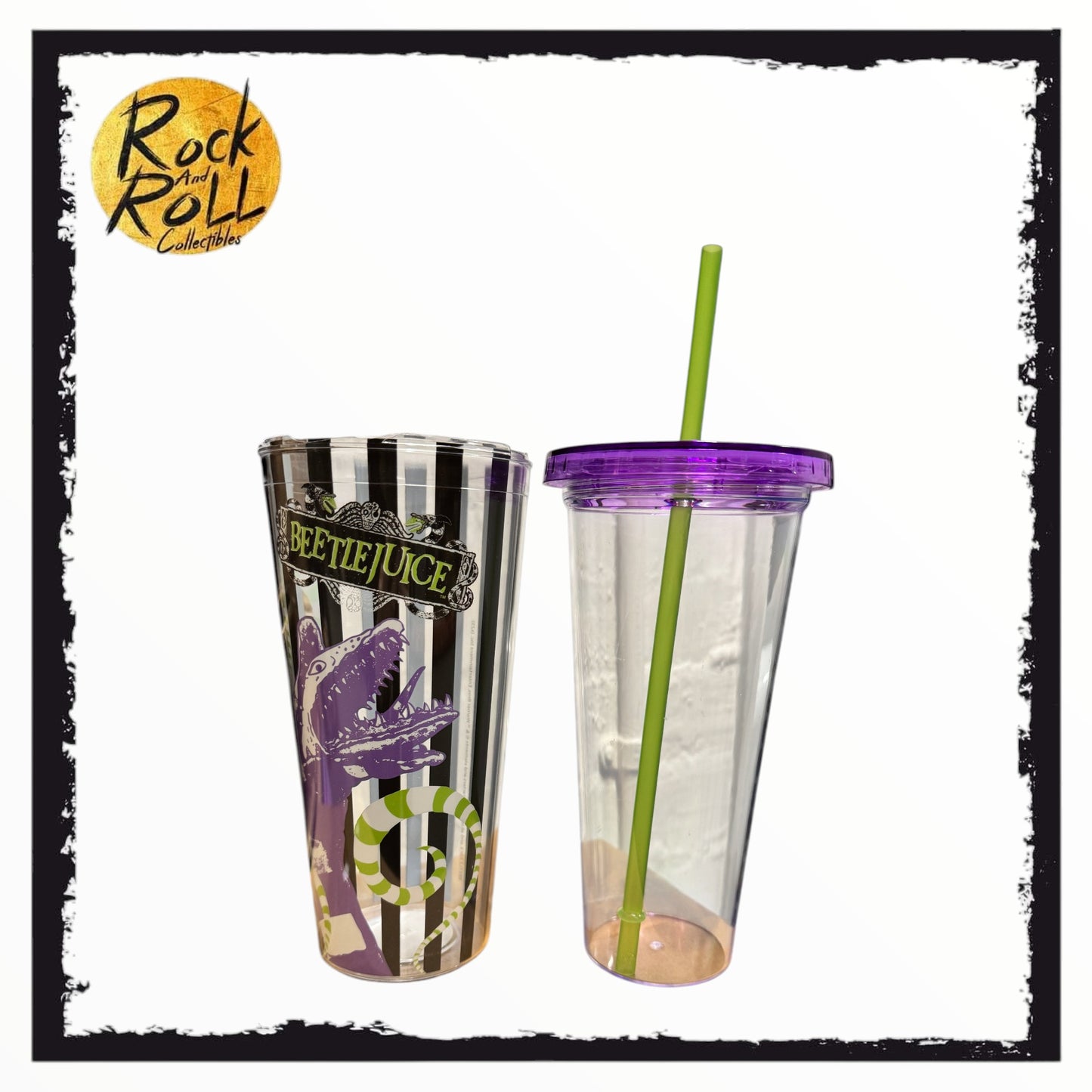 *Broken* Spirit Halloween Beetlejuice Worm 20oz Tumbler