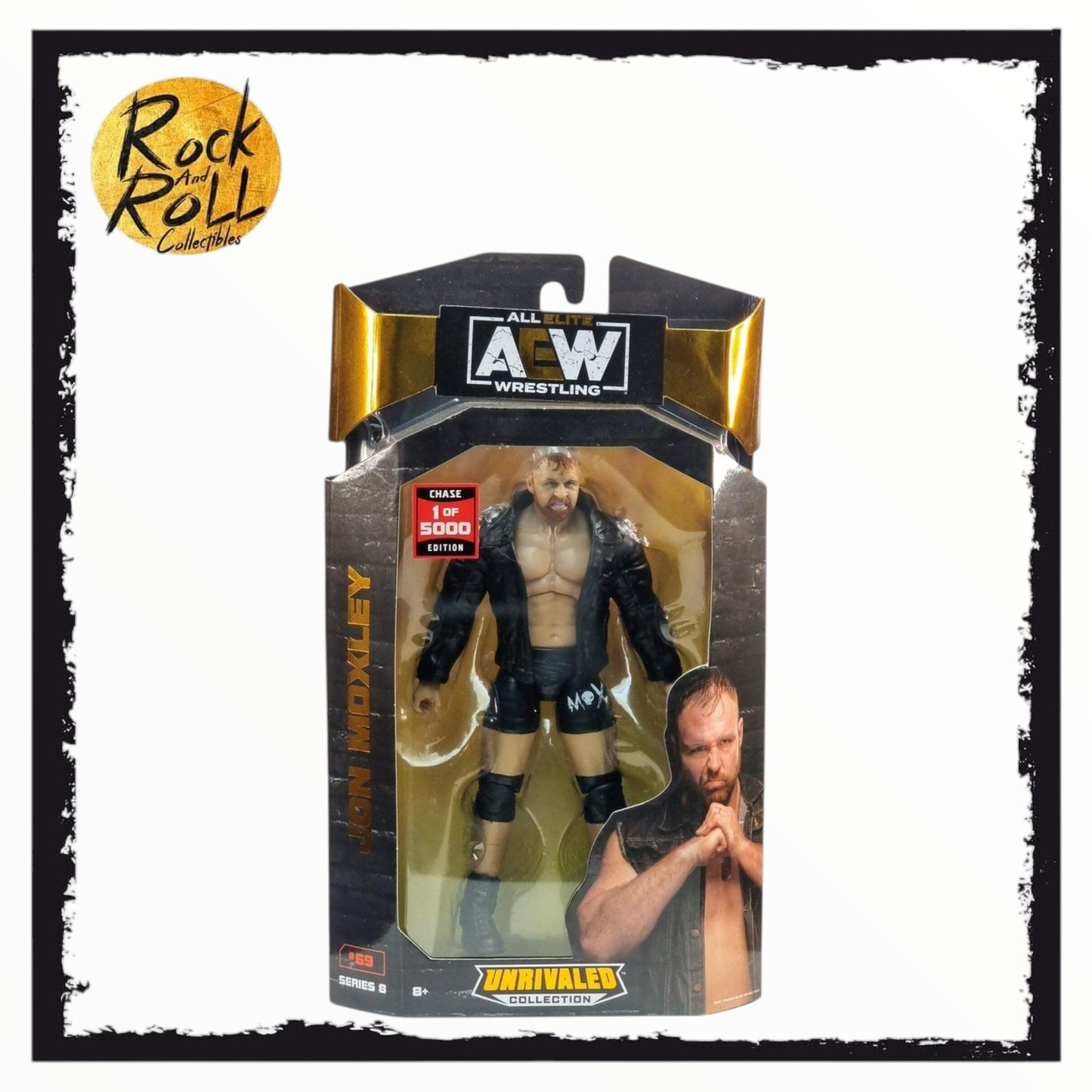 AEW Unrivaled Collection Series 8 #69 Jon Moxley 1 of 5000 Chase Edition