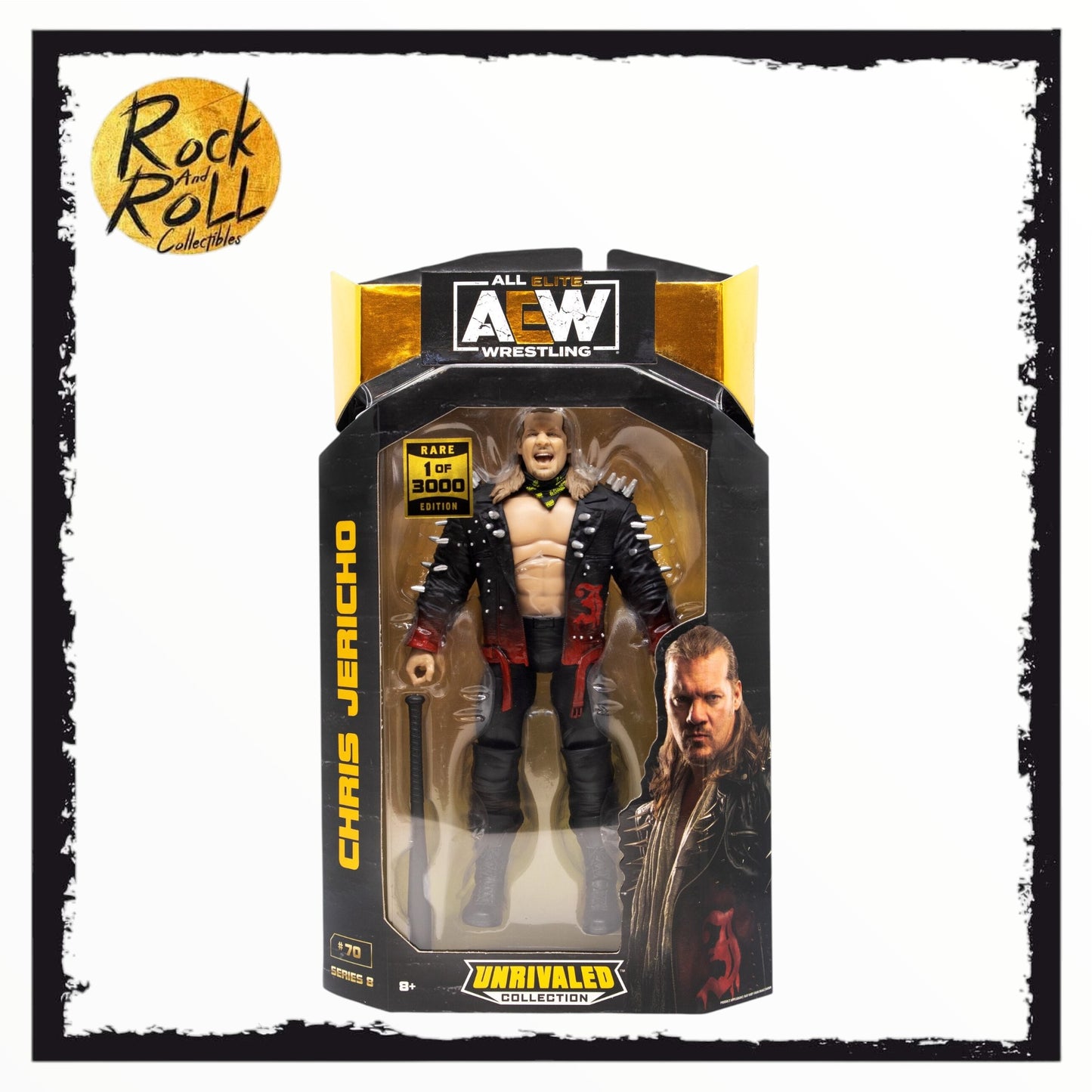 AEW Unrivaled Collection Series 8 #70 Chris Jericho 1 of 3000 Rare Edition