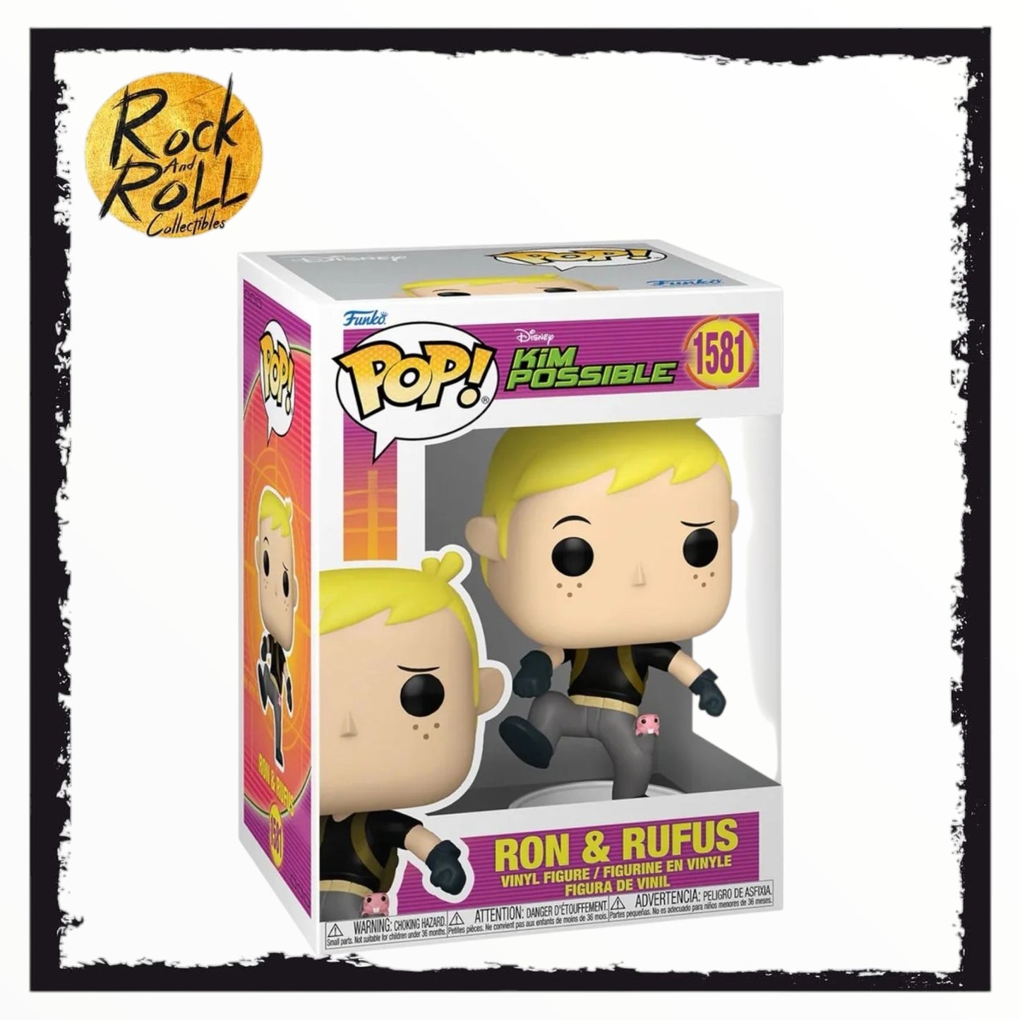 Ron & Rufus #1581 Funko Pop - Kim Possible