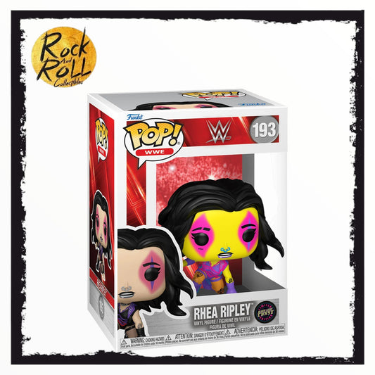 WWE Funko Pop! #193 Rhea Ripley (LE Black Light Chase Variant)
