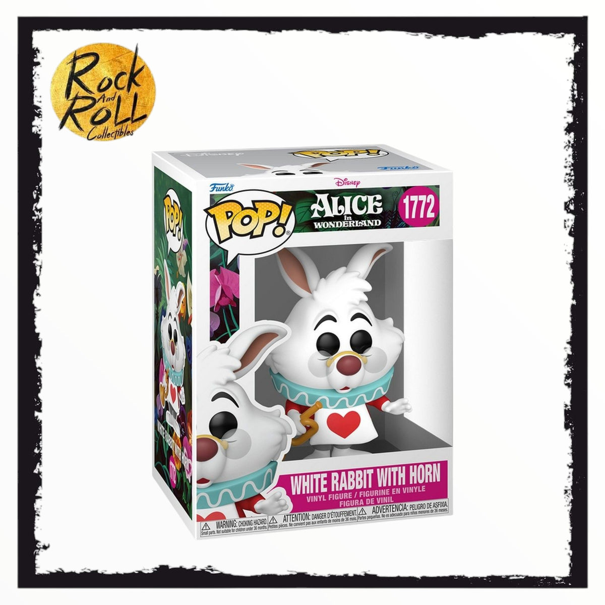 White Rabbit with Horn #1772 Funko Pop - Alice in Wonderland