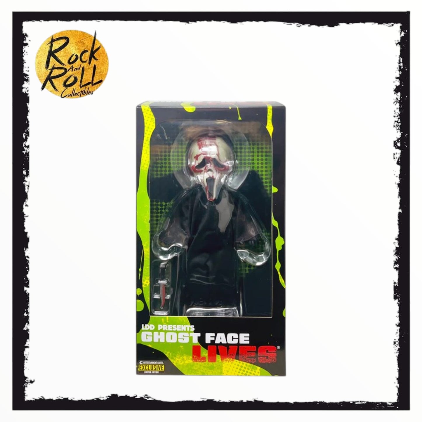 Living Dead Doll Presents Ghost Face Bloody GITD Edition 10" Doll - Entertainment Earth Exclusive