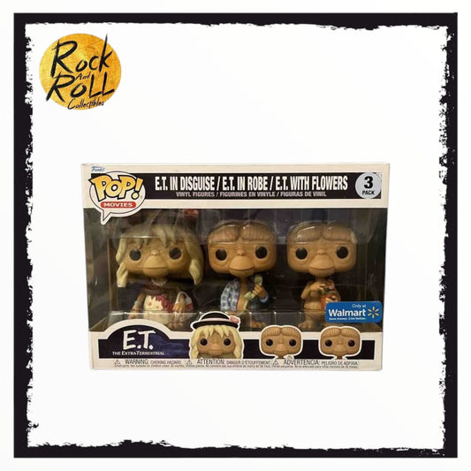 E.T. In Disguise / E.T. In Robe / E.T. With Flowers Funko Pop! 3 Pack Walmart Exclusive