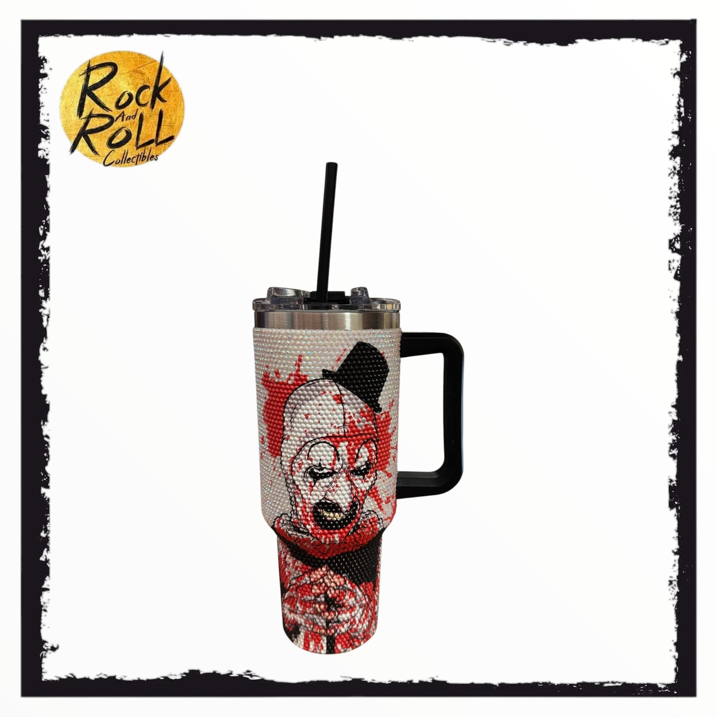 Terrifier - Art the Clown Rhinestones 40oz Tumbler - US Import