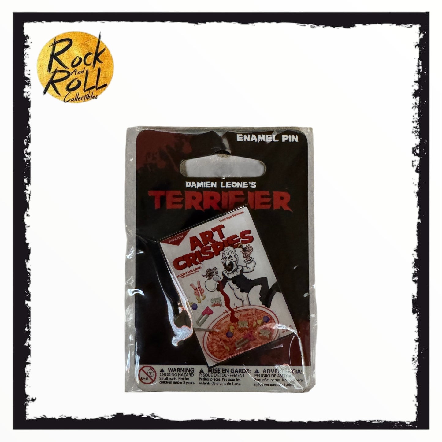 Surreal Entertainment - Horror Enamel Pin - Terrifier Art Crispies US Import