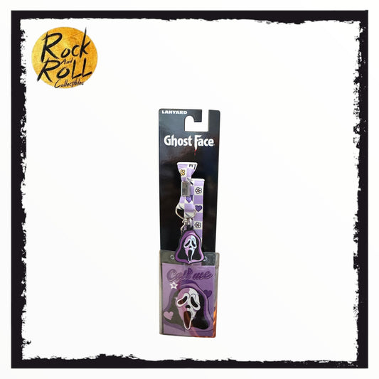 Surreal Entertainment - Horror Lanyard w/Keychain - Ghost Face Purple Pattern US Import