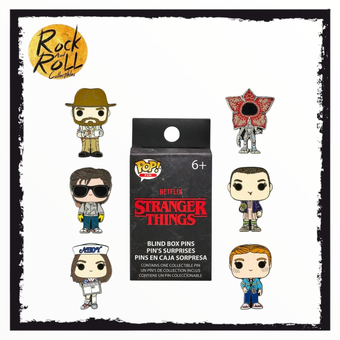 Loungefly Stranger Things Characters Mystery Pins