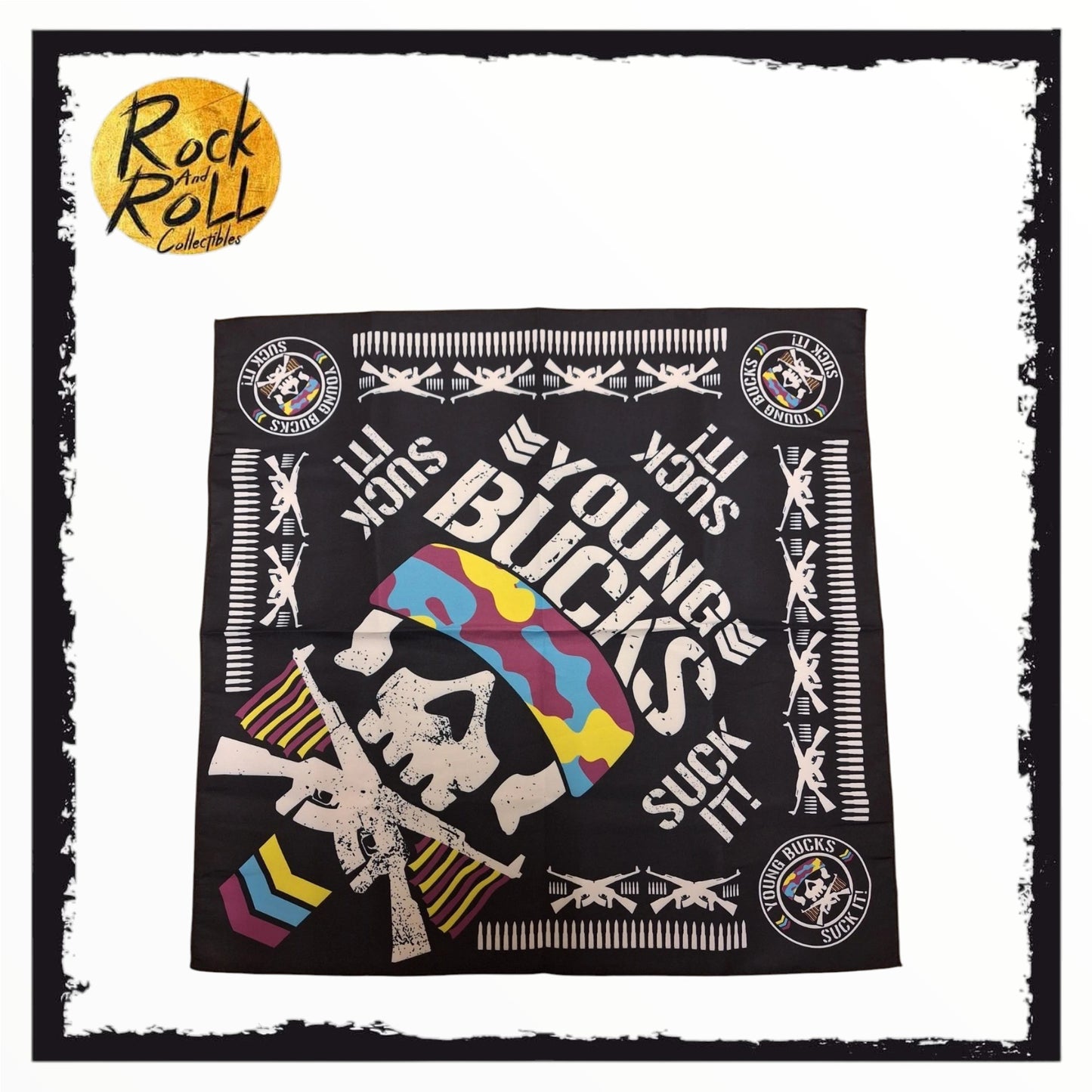 Pro Wrestling Tees Crate Exclusive AEW Young Bucks Bullet Club Bandana